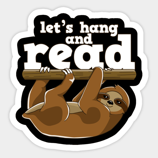 Reading Sloth Book Reader Sticker by KAWAIITEE